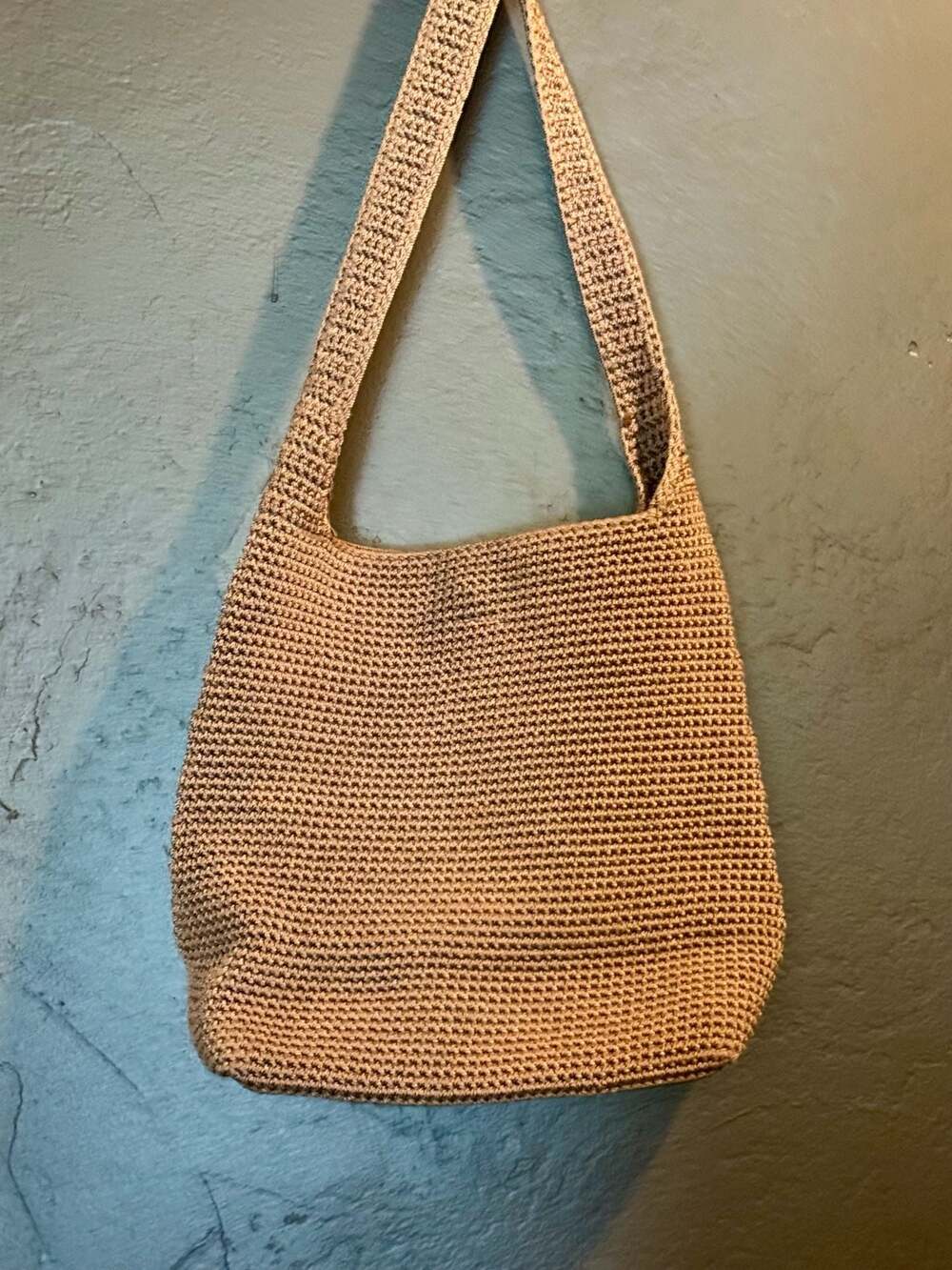 The Sak Crochet Hobo Shoulder Bag Tan - Picture 4 of 6
